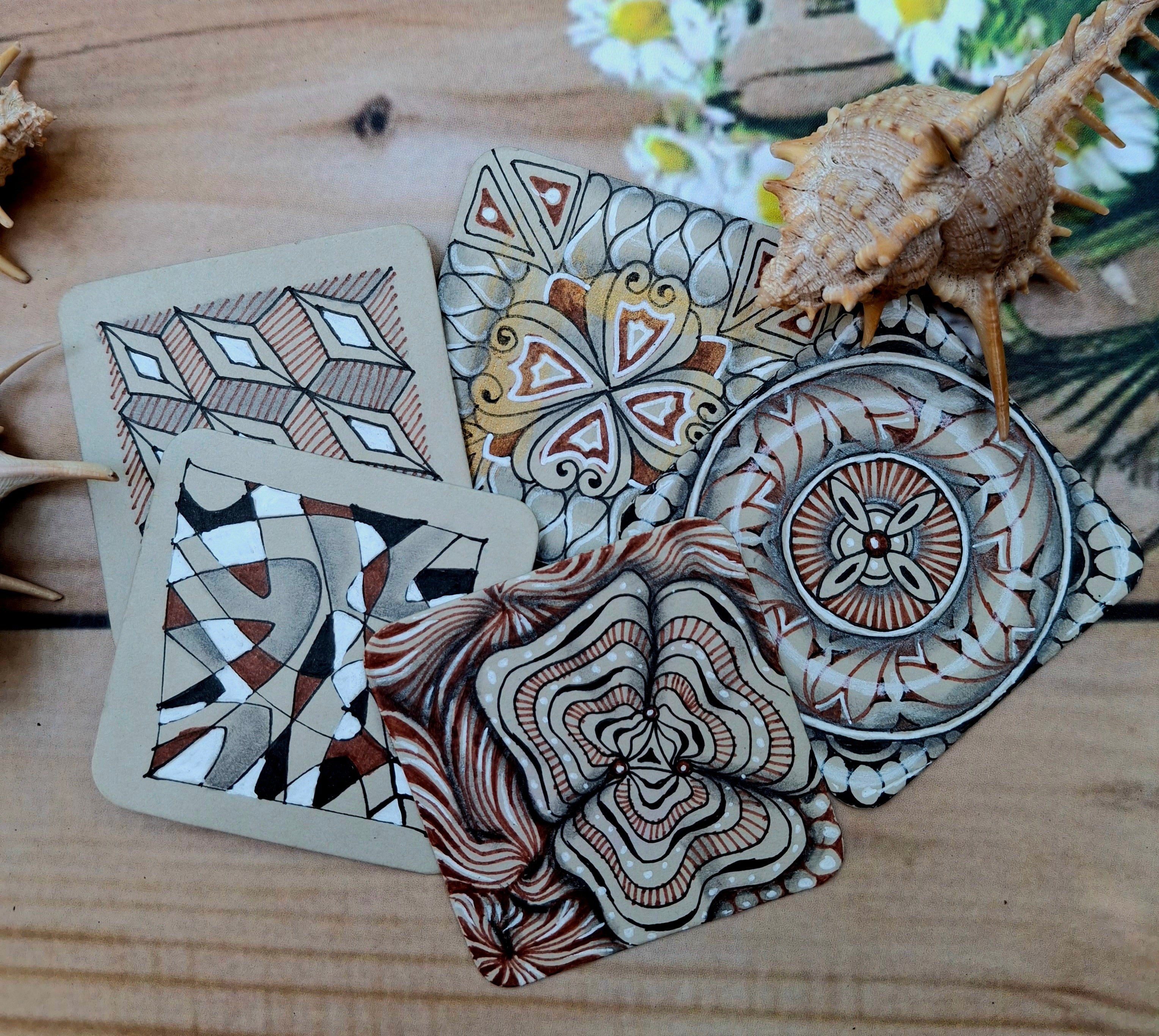 Tan Small Square Tiles