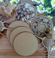 TAN Small Zendala Tiles
