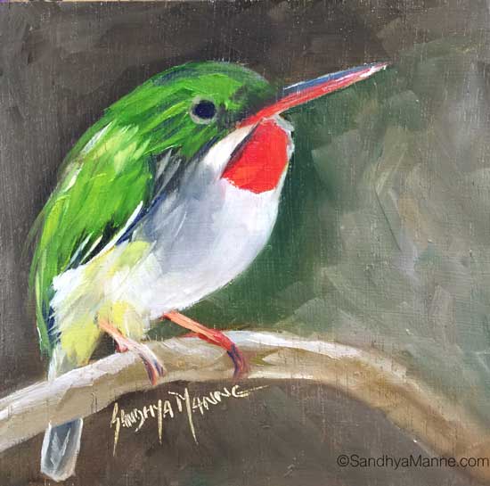 The-puerto-rican-tody-birds-oil-paintings-frames-sandhyamanne-studio-ecr-chennai.jpg
