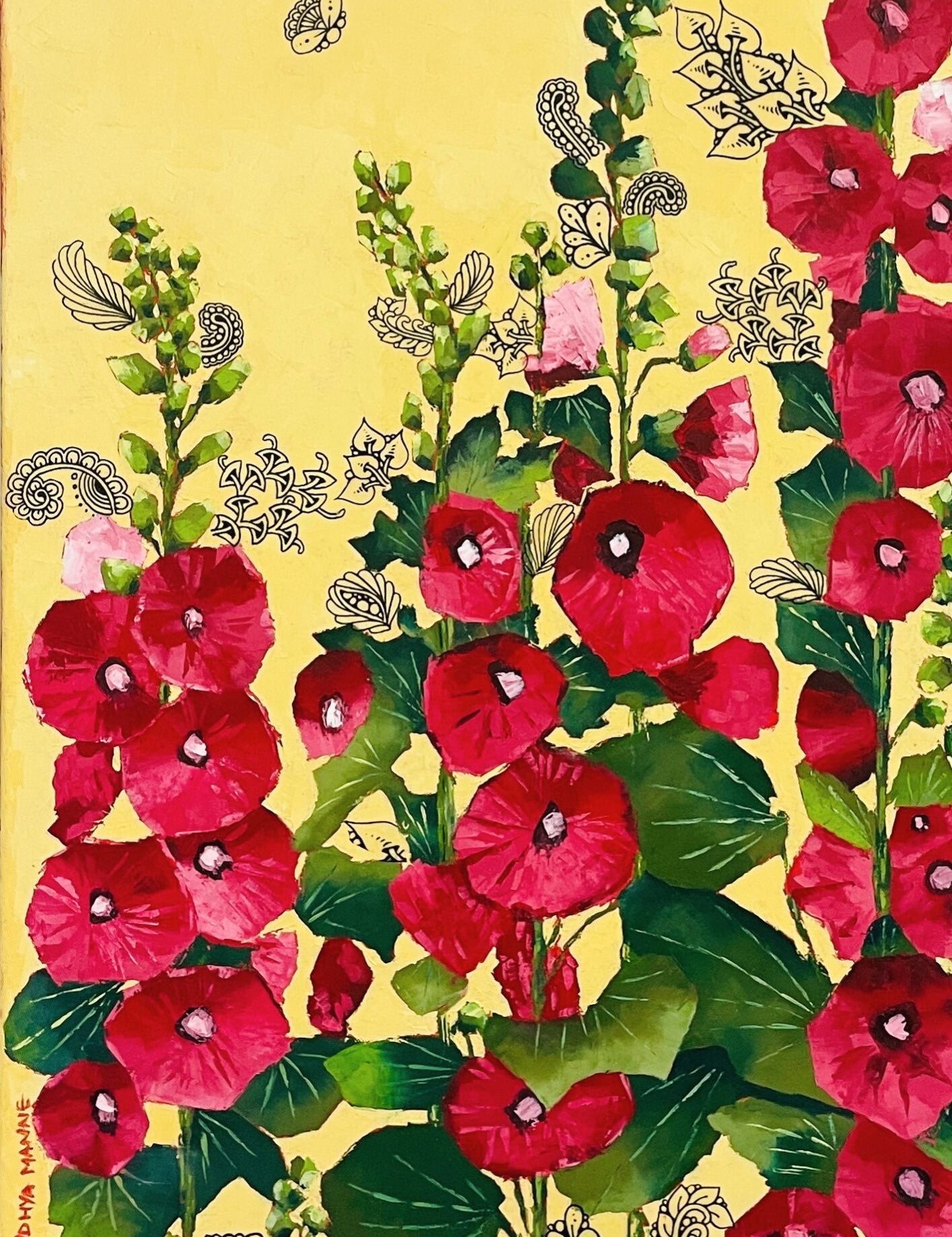 The-splendor-of-hollyhocks-florals-oil-painting-sandhyamanne-studio-ecr-chennai.jpg
