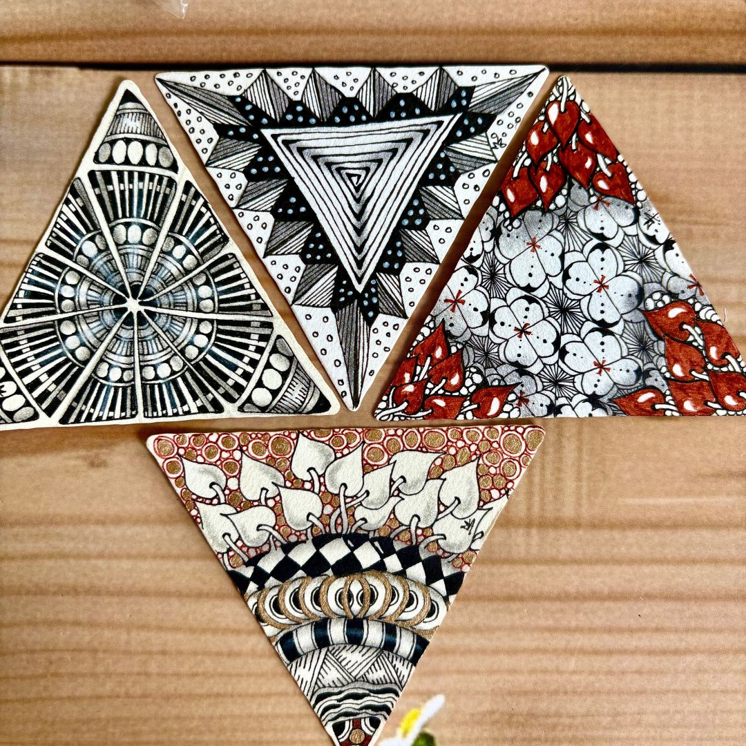 White Triangle Tiles