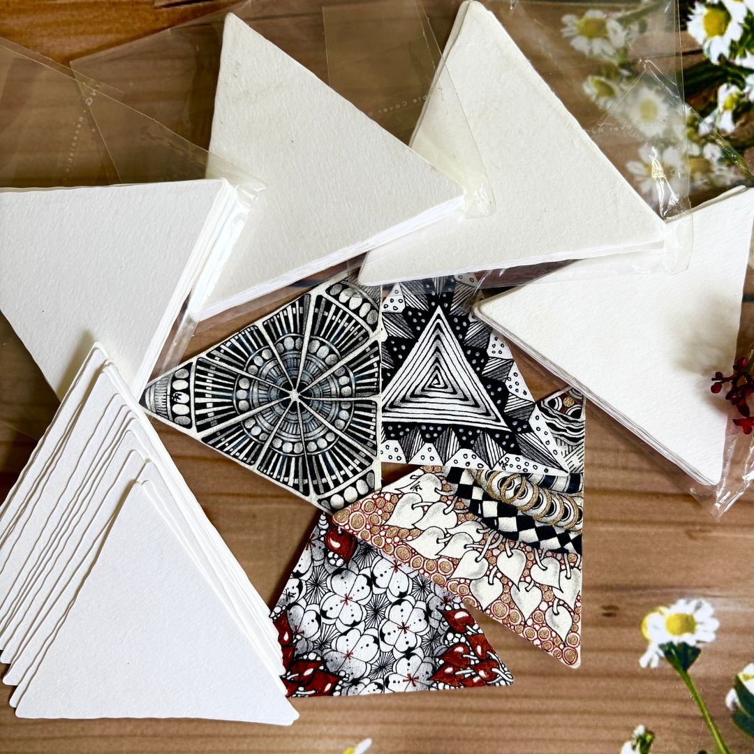 White-triangle-tiles-tangle-supplies-zentangle-sandhyamannestudio-ecr-chennai.jpg