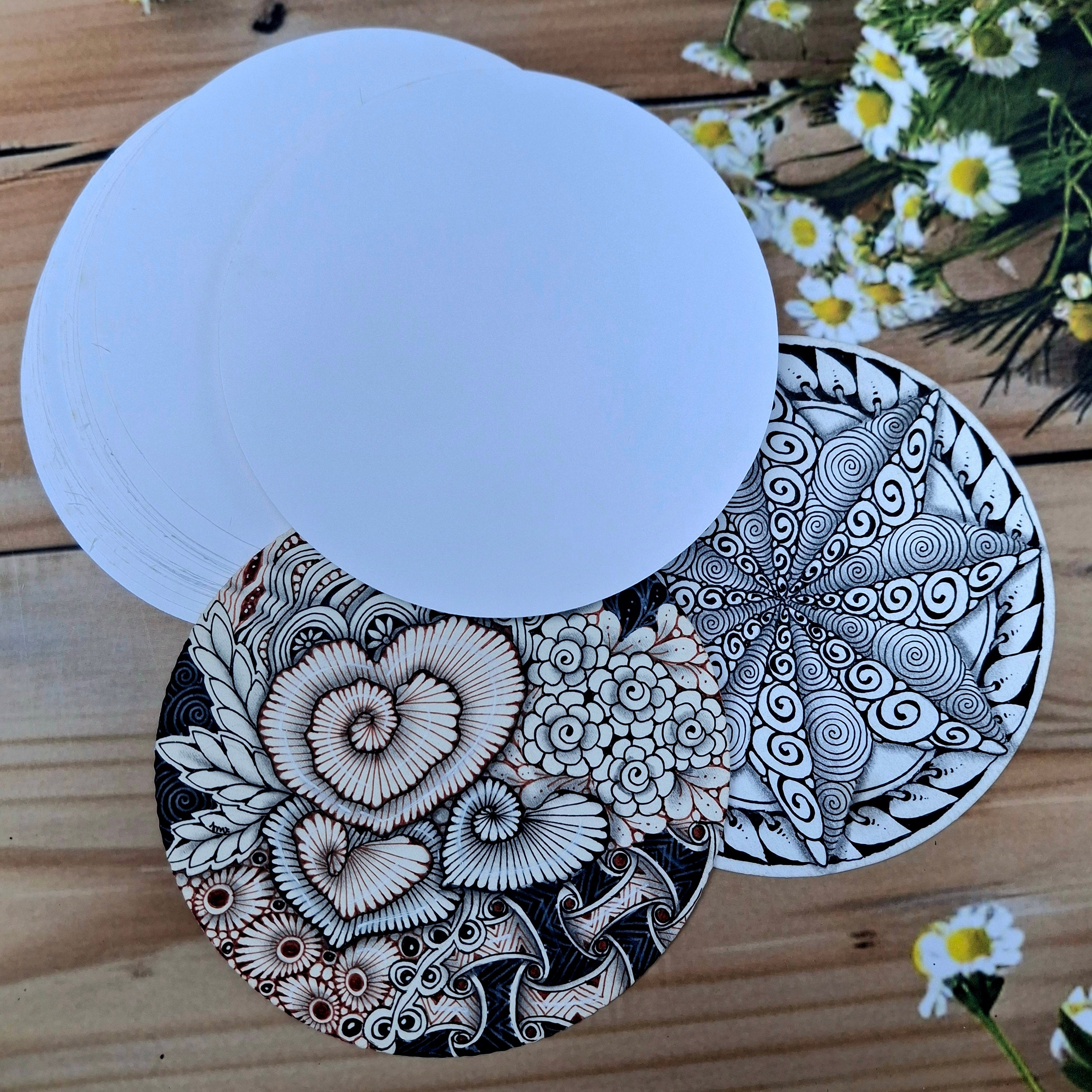 White Zendala Tiles