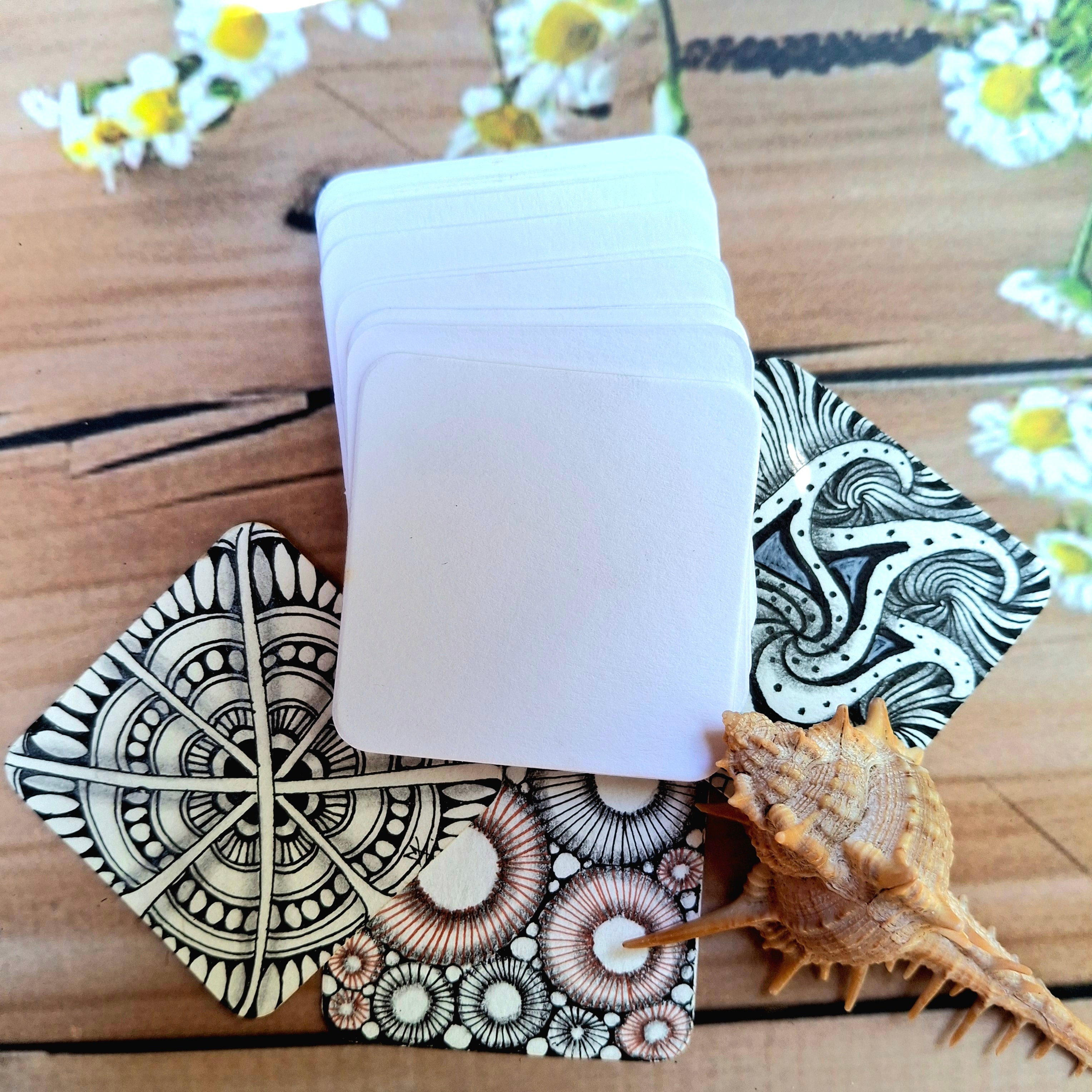 WHITE Small Square Tiles