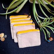 Mini Canvas Zipper Pouch