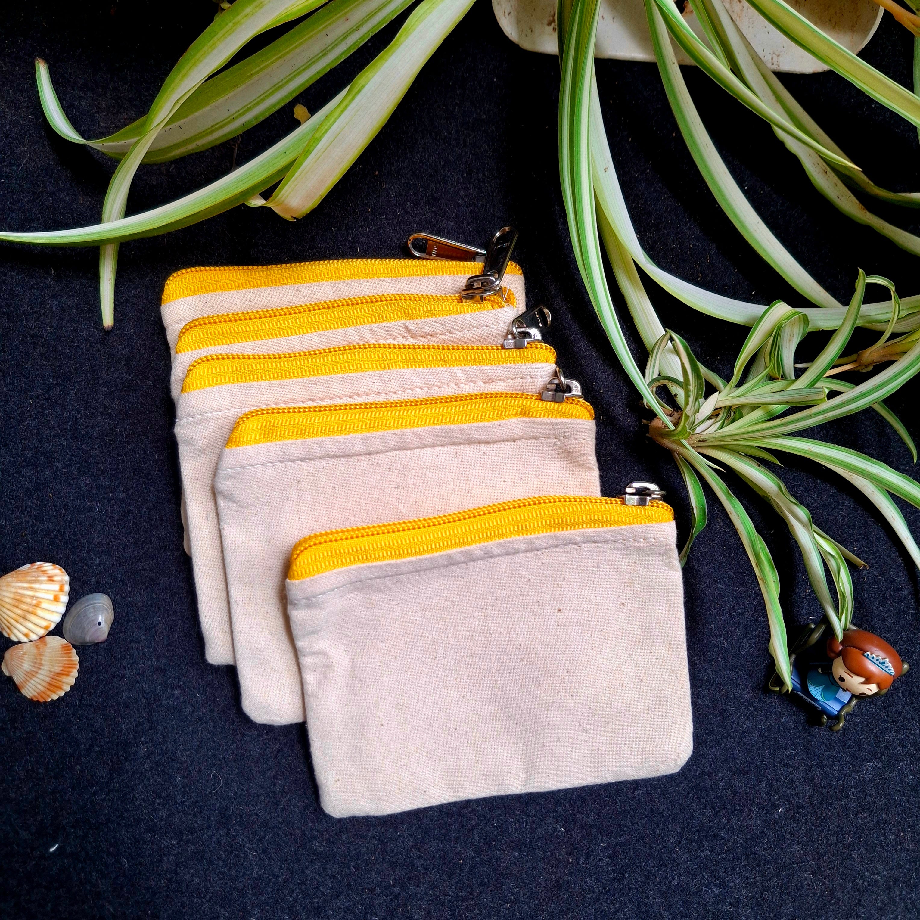Mini Canvas Zipper Pouch