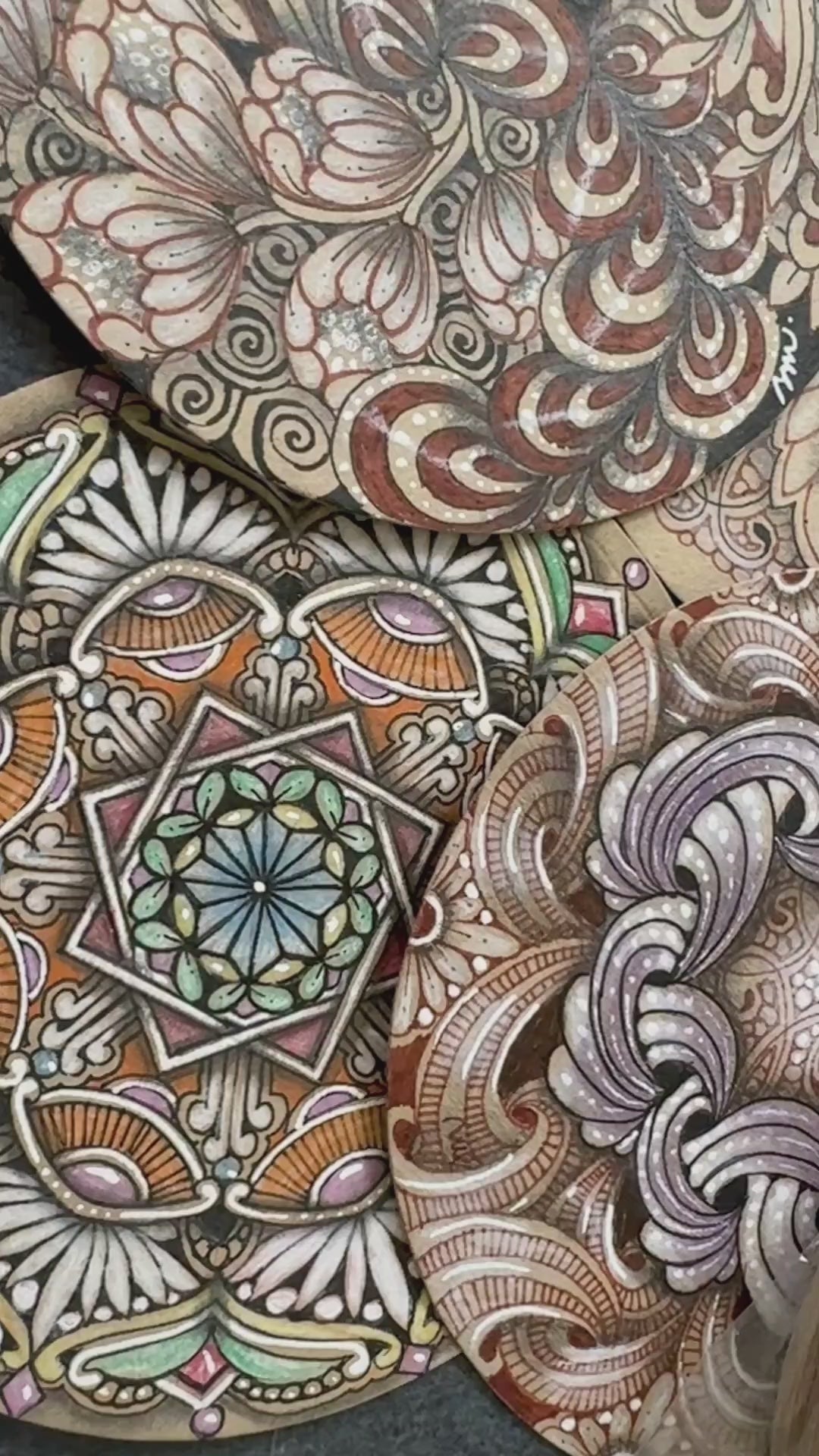 Tan Round Tiles * Regular